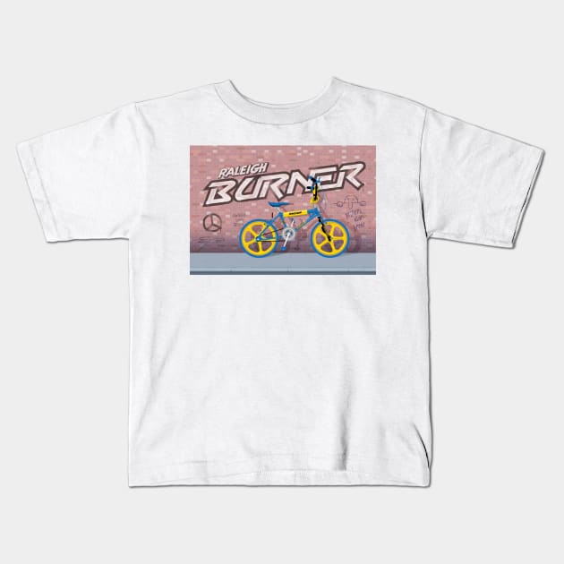 Raleigh Burner Kids T-Shirt by Tunstall